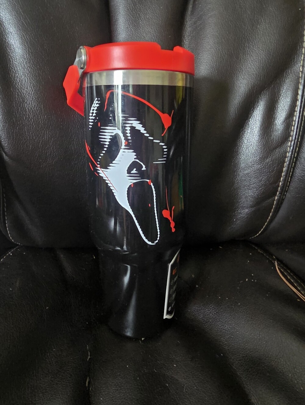 Ghost Face Tumbler No Straw 40 Oz The Icon Of Halloween